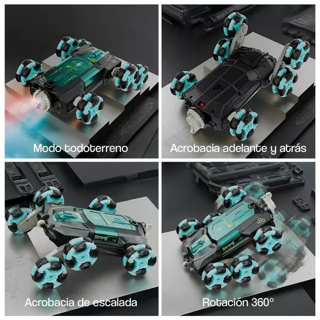 🚘😎Terra Runner GX Verde – Auto Teledirigido con Guante Gestual inteligente