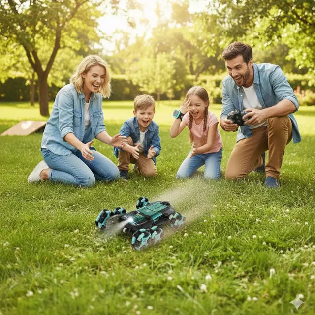 🚘😎Terra Runner GX Verde – Auto Teledirigido con Guante Gestual inteligente